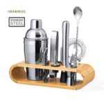 MP3324560 set coctel transparente bambu acero inox 2