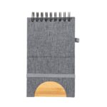 MP3327510 libreta soporte gris poliester 300d rpet bambu 1
