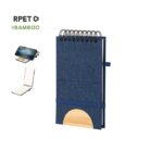 MP3327510 libreta soporte gris poliester 300d rpet bambu 2