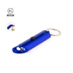 MP3328000 llavero linterna azul aluminio reciclado 2