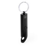 MP3328010 llavero linterna negro aluminio reciclado 1