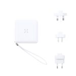 MP3328570 adaptador viaje multifuncion blanco cargador inalambrico 15w magnetico power bank 10000 ma 1
