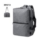 MP3328840 mochila portadocumentos gris poliester 600d rpet 2