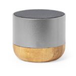 MP3330960 altavoz plateado aluminio reciclado bambu 1