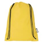 MP3341630 mochila de cuerdas de rpet 5l amarillo 190t poliester reciclado 2