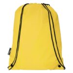 MP3341630 mochila de cuerdas de rpet 5l amarillo 190t poliester reciclado 6