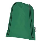 MP3341690 mochila de cuerdas de rpet 5l verde 190t poliester reciclado 1