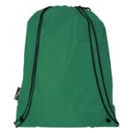 MP3341690 mochila de cuerdas de rpet 5l verde 190t poliester reciclado 6