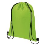 MP3341750 bolsa termica con cuerdas con capacidad para 12 latas verde 210d poliester 1