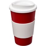 MP3342300 vaso termico de 350 ml con agarradera rojo plastico pp plastico de silicona 1