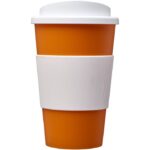 MP3342350 vaso termico de 350 ml con agarradera naranja plastico pp plastico de silicona 2