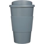 MP3342380 vaso termico de 350 ml con agarradera gris plastico pp plastico de silicona 2