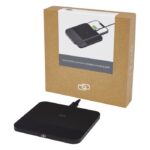 MP3344000 base de carga inalambrica de primera calidad de 15w negro aleacion de zinc simil piel de p 4
