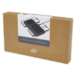 MP3344010 base de carga inalambrica doble de primera calidad de 15w negro aleacion de zinc simil pie 2