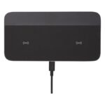 MP3344010 base de carga inalambrica doble de primera calidad de 15w negro aleacion de zinc simil pie 3
