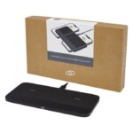 MP3344010 base de carga inalambrica doble de primera calidad de 15w negro aleacion de zinc simil pie 4