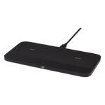 MP3344010 base de carga inalambrica doble de primera calidad de 15w negro aleacion de zinc simil pie 5