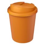 MP3344230 vaso reciclado de 250ml con tapa antigoteo naranja polipropileno reciclado plastico pp 1