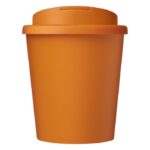 MP3344230 vaso reciclado de 250ml con tapa antigoteo naranja polipropileno reciclado plastico pp 2