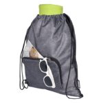 MP3347580 bolsa con cordon plegable reciclada de 7l gris 210d poliester pet reciclado 5