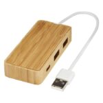 MP3348070 hub usb de bambu natural madera de bambu 1