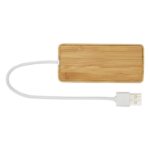 MP3348070 hub usb de bambu natural madera de bambu 3