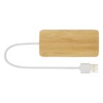 MP3348070 hub usb de bambu natural madera de bambu 6