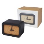 MP3348100 reloj de sobremesa con cargador inalambrico de piedra caliza negro piedra caliza corcho 5