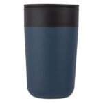 MP3348370 taza de 400ml con doble pared reciclada azul plastico polipropileno reciclado acero inoxid 3