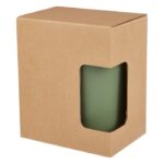 MP3348380 taza de 400ml con doble pared reciclada verde plastico polipropileno reciclado acero inoxi 2