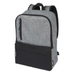MP3349260 mochila para portatil de 15 reciclada grs en dos tonos de 14l negro 600d poliester recicla 1