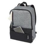 MP3349260 mochila para portatil de 15 reciclada grs en dos tonos de 14l negro 600d poliester recicla 3