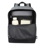 MP3349260 mochila para portatil de 15 reciclada grs en dos tonos de 14l negro 600d poliester recicla 4