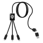 MP3349470 cable de carga extensible 5 en 1 negro plastico abs reciclado plastico pet reciclado 1