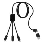 MP3349470 cable de carga extensible 5 en 1 negro plastico abs reciclado plastico pet reciclado 3