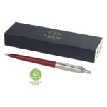 MP3356250 boligrafo rojo plastico reciclado recycled stainless steel 1