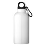 MP3357930 botella de 400 ml de aluminio reciclado con certificado rcs con mosqueton blanco recycled 3