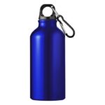 MP3357950 botella de 400 ml de aluminio reciclado con certificado rcs con mosqueton azul recycled al 3