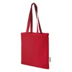 MP3358410 bolsa tote de algodon reciclado grs de 140 gm2 de 7 l rojo algodon reciclado certificado g 1