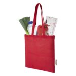 MP3358410 bolsa tote de algodon reciclado grs de 140 gm2 de 7 l rojo algodon reciclado certificado g 3