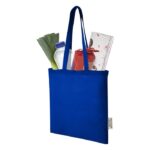 MP3358420 bolsa tote de algodon reciclado grs de 140 gm2 de 7 l azul algodon reciclado certificado g 3