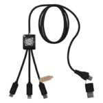 MP3359120 cable de carga 5 en 1 rpet con transferencia de datos scx negro plastico abs reciclado pla 1