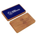 MP3359140 bateria externa inalambrica luminosa de 5000mah azul madera plastico abs 3