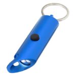 MP3359920 luz led ipx de aluminio reciclado y abrebotellas con llavero azul recycled aluminium 1