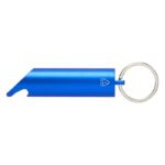 MP3359920 luz led ipx de aluminio reciclado y abrebotellas con llavero azul recycled aluminium 2