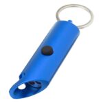 MP3359920 luz led ipx de aluminio reciclado y abrebotellas con llavero azul recycled aluminium 3