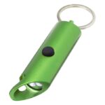 MP3359930 luz led ipx de aluminio reciclado y abrebotellas con llavero verde recycled aluminium 1