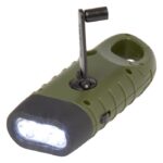 MP3359960 linterna de dinamo solar con mosqueton de plastico reciclado verde plastico abs reciclado 5