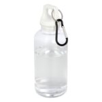 MP3360370 bidon de 400ml de plastico reciclado con mosqueton y certificacion rcs blanco plastico pet 1