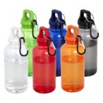 MP3360370 bidon de 400ml de plastico reciclado con mosqueton y certificacion rcs blanco plastico pet 3